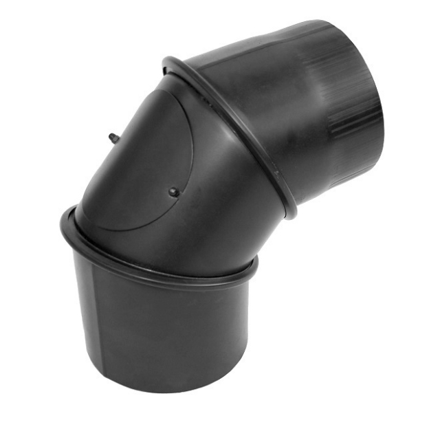 Kolano kominowe Vent Ustriy 90° regulowane uniwersalne (2mm) Ø180