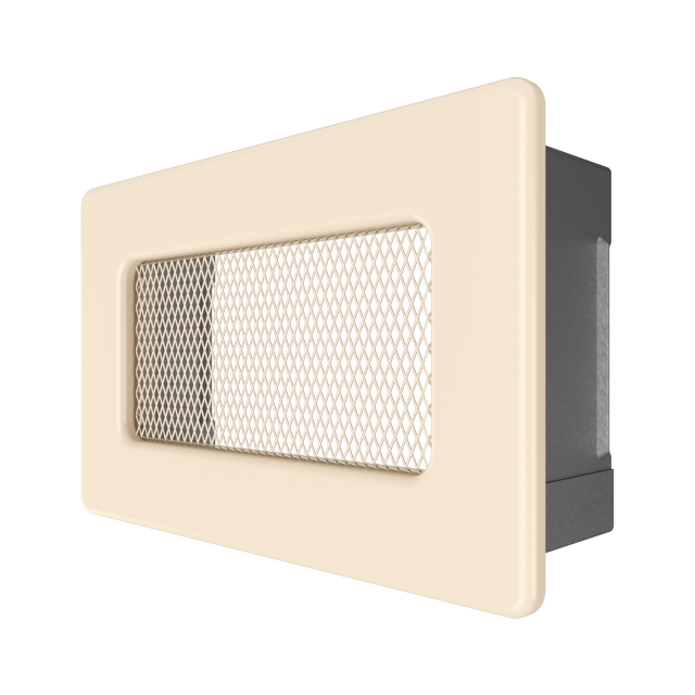 Fireplace ventilation grille SAVEN 11х17 cream. Photo 2