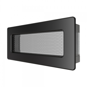 Fireplace ventilation grille SAVEN 11х24 black. Photo 2