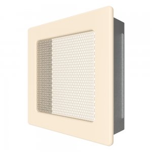 Fireplace ventilation grille SAVEN 17х17 cream. Photo 2