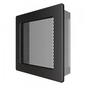 Fireplace ventilation grille SAVEN 17х17 black. Photo 2