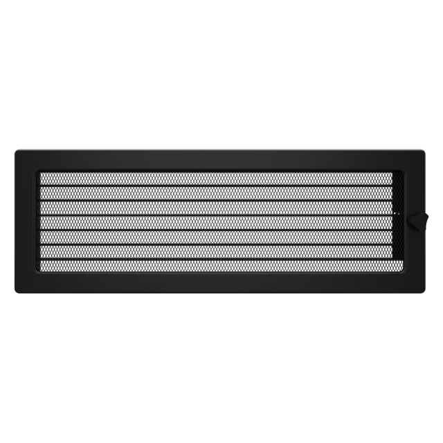 Fireplace ventilation grille SAVEN 17х49 black with blinds