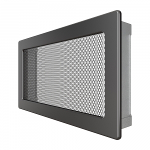 Fireplace ventilation grille SAVEN 17х30 graphite. Photo 2