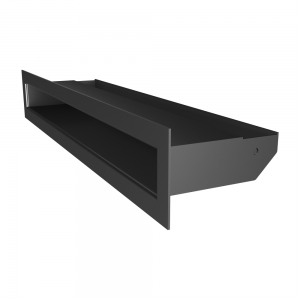 Fireplace ventilation grille SAVEN Loft 60х400 graphite. Photo 2
