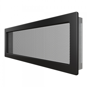 Fireplace ventilation grille SAVEN 17х49 black. Photo 2