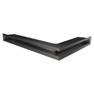 Kratka wentylacyjna kominkowa 60х400х600 SAVEN Loft Angle lewy kąt grafitowa