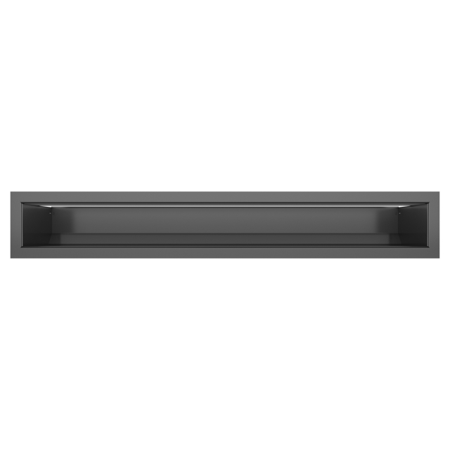 Fireplace ventilation grille SAVEN Loft 90х600 graphite