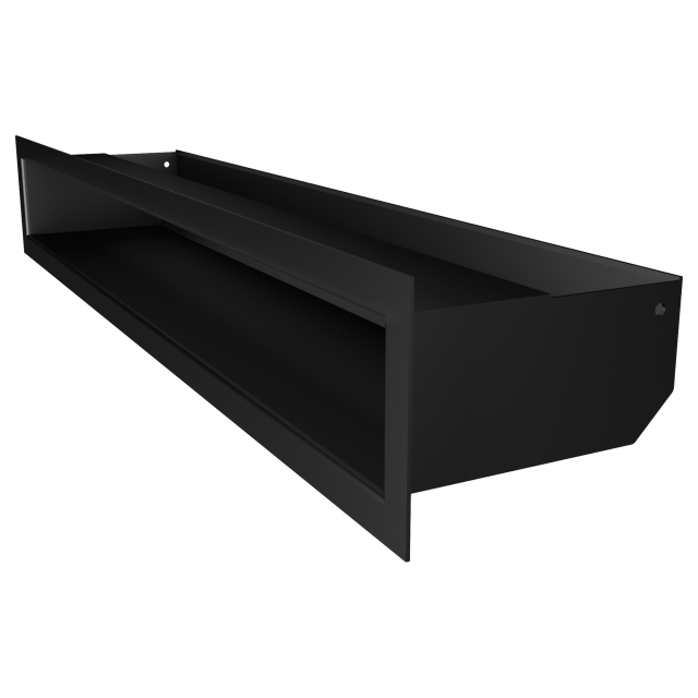 Fireplace ventilation grille SAVEN Loft 90х600 black. Photo 2