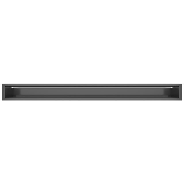 Fireplace ventilation grille SAVEN Loft 90х1000 graphite