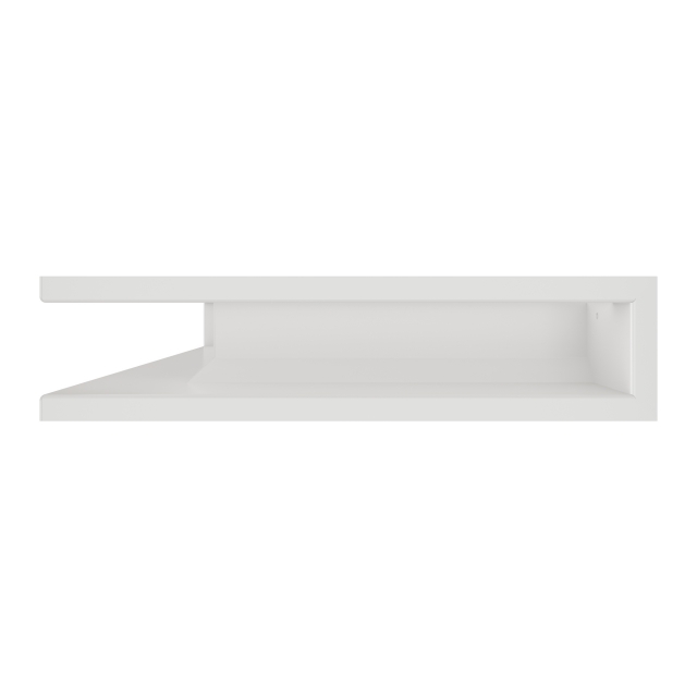 Fireplace ventilation grille 90х400х600 SAVEN Loft Angle left angle white. Photo 2