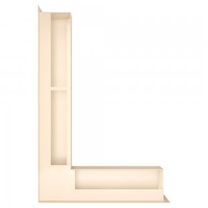 Fireplace ventilation grille 90x400x600 SAVEN Loft Angle cream. Photo 3