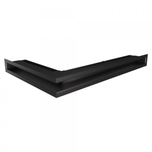 Вентиляционная решетка для камина SAVEN Loft Angle 60x600x400 угловая правая черная