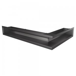 Fireplace ventilation grille 90х400х600 SAVEN Loft Angle graphite