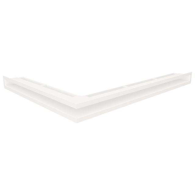 Kratka wentylacyjna kominkowa 60х800х600 SAVEN Loft Angle prawy kąt biała