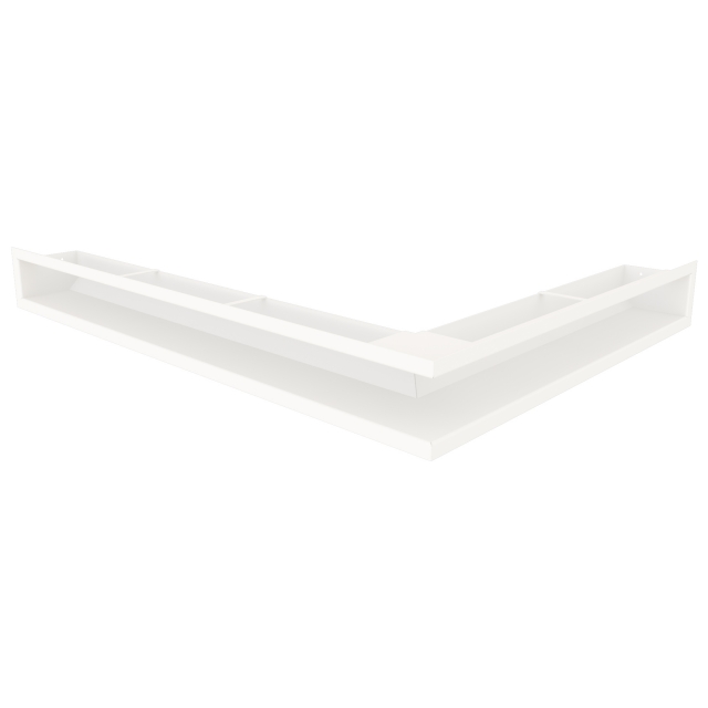 Kratka wentylacyjna kominkowa 90х600х800 SAVEN Loft Angle lewy kąt biała