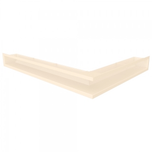 Kratka wentylacyjna kominkowa 90х600х800 SAVEN Loft Angle lewy kąt kremowa