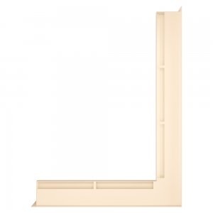 Fireplace ventilation grille 60х800х600 SAVEN Loft Angle cream. Photo 2
