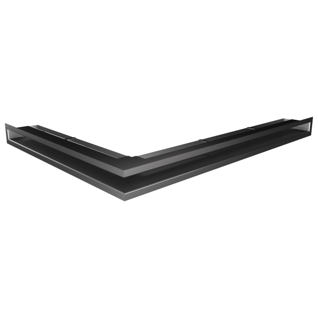 Kratka wentylacyjna kominkowa 60х800х600 SAVEN Loft Angle prawy kąt grafitowa