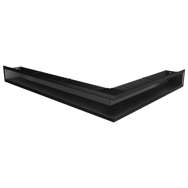 Kratka wentylacyjna kominkowa 90х600х800 SAVEN Loft Angle lewy kąt czarna