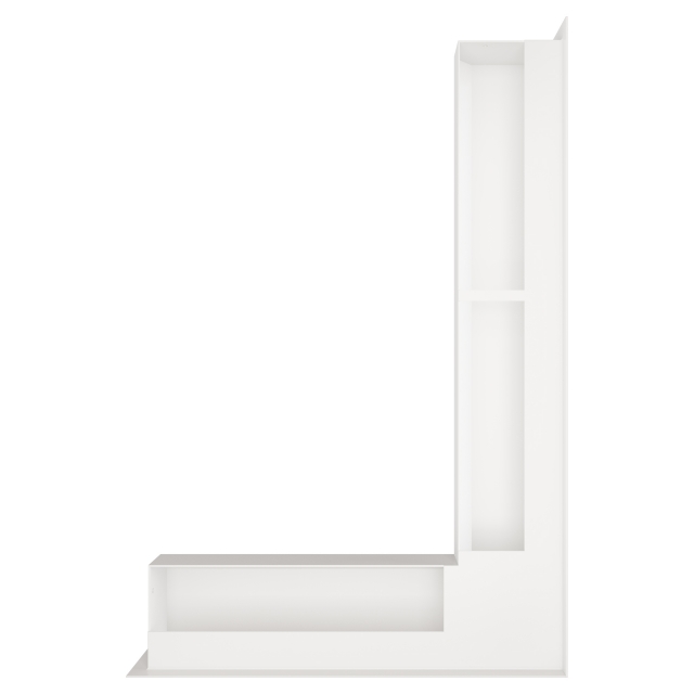 Kratka wentylacyjna kominkowa 90х600х400 SAVEN Loft Angle prawy kąt biała. Zdjęcia 3