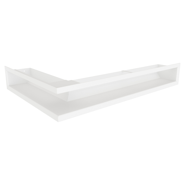 Kratka wentylacyjna kominkowa 90х600х400 SAVEN Loft Angle prawy kąt biała