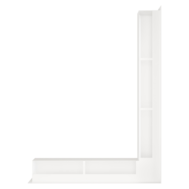 Fireplace ventilation grille 90х800х600 SAVEN Loft Angle white. Photo 2