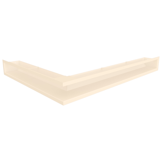 Kratka wentylacyjna kominkowa 90х800х600 SAVEN Loft Angle prawy kąt kremowa