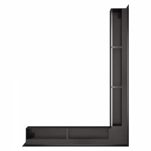 Fireplace ventilation grille 90х800х600 SAVEN Loft Angle graphite. Photo 3