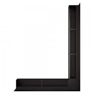 Fireplace ventilation grille 90х800х600 SAVEN Loft Angle black. Photo 3