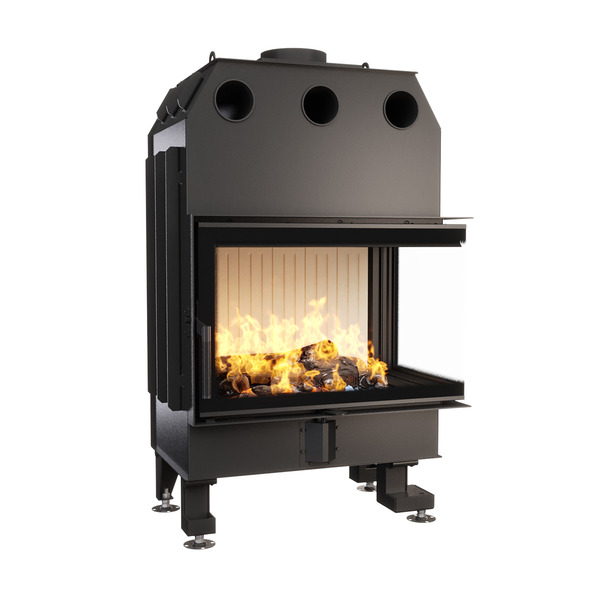 Камінна топка кутова SAVEN Energy 75х50х47R (15,1 kW) ECO. Фото 3D