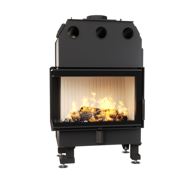 Каминная топка угловая SAVEN Energy 75х50х47L (15,1 kW) ECO. Фото 3D