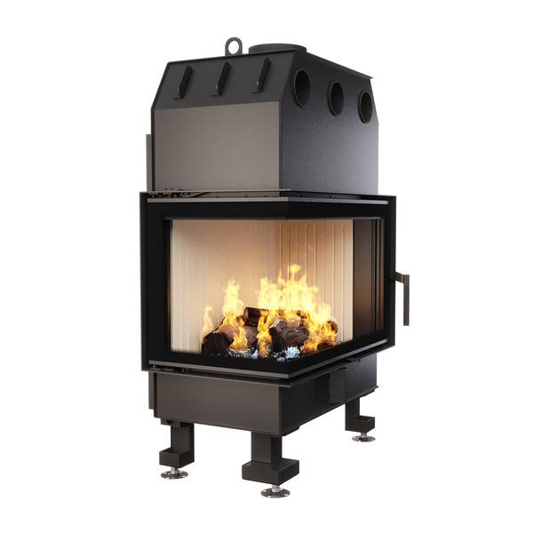 Каминная топка угловая SAVEN Energy 75х50х47L (15,1 kW) ECO. Фото 3D