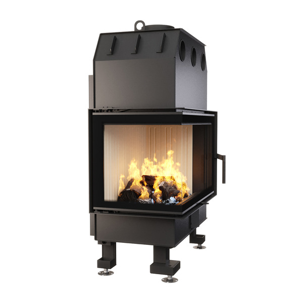 Каминная топка угловая SAVEN Energy 75х50х47L (15,1 kW) ECO. Фото 3D