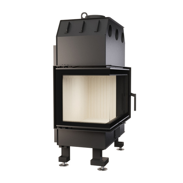 Каминная топка угловая SAVEN Energy 75х50х47L (15,1 kW) ECO. Фото 3D