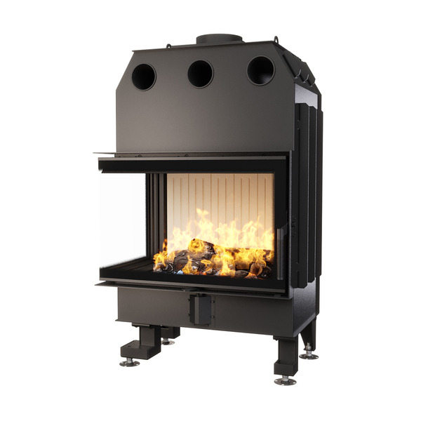 Каминная топка угловая SAVEN Energy 75х50х47L (15,1 kW) ECO. Фото 3D