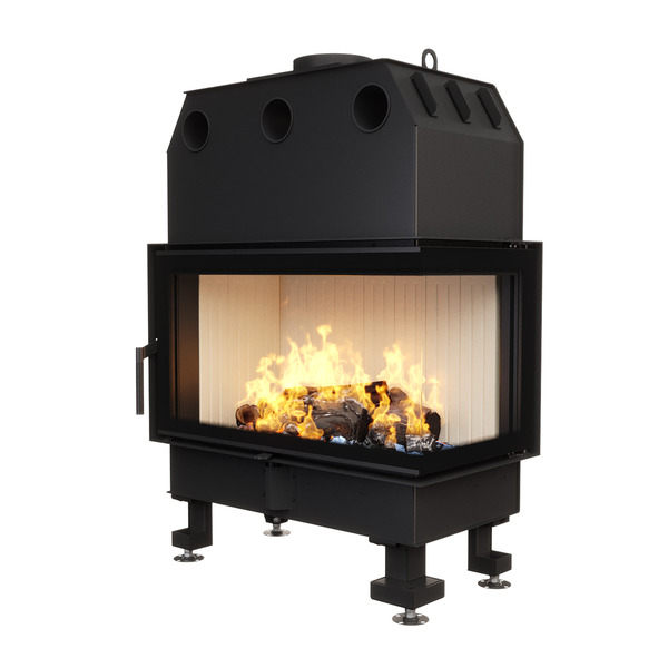 Каминная топка угловая SAVEN Energy 85х50х47R (17,0 kW) ECO. Фото 3D