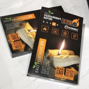 Fire starter for stoves, braziers, grills, fireplaces SAVEN (25 EСO kindlings). Photo 3