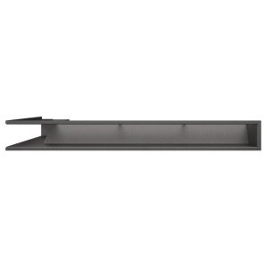 Kratka wentylacyjna kominkowa 95х800х450 SAVEN Loft Angle prawy kąt grafitowa. Zdjęcia 3