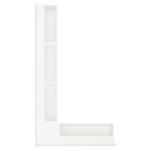 Вентиляционная решетка для камина 95х450х800 SAVEN Loft Angle угловая левая белая. Фото 4