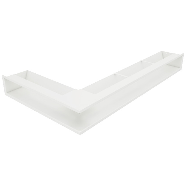 Kratka wentylacyjna kominkowa 95х800х450 SAVEN Loft Angle prawy kąt biała