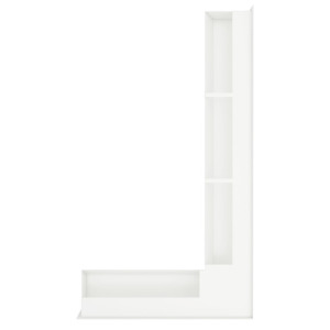 Kratka wentylacyjna kominkowa 95х800х450 SAVEN Loft Angle prawy kąt biała. Zdjęcia 4
