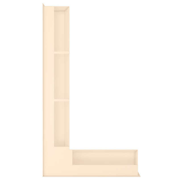 Fireplace ventilation grille 95х450х800 SAVEN Loft Angle cream. Photo 4