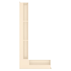 Kratka wentylacyjna kominkowa 95х450х950 SAVEN Loft Angle lewy kąt kremowa. Zdjęcia 4
