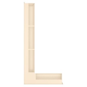 Kratka wentylacyjna kominkowa 95х450х950 SAVEN Loft Angle lewy kąt kremowa. Zdjęcia 4