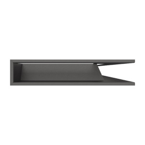 Fireplace ventilation grille 95х950х450 SAVEN Loft Angle graphite. Photo 3