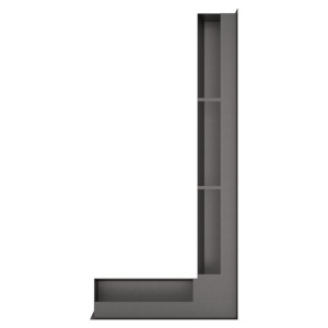 Fireplace ventilation grille 95х950х450 SAVEN Loft Angle graphite. Photo 4
