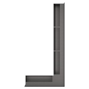 Вентиляционная решетка для камина 95х950х450 SAVEN Loft Angle угловая правая графитовая. Фото 4