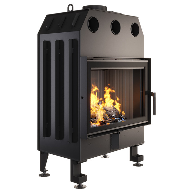 Wkład kominkowy SAVEN Energy 70x50 Black (15,1 kW) ECO. Zdjęcia 3