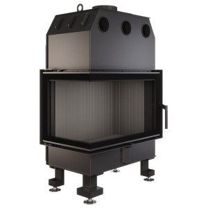 Камінна топка кутова SAVEN Energy 75х50х47L Black (15,1 kW) ECO. Фото 7