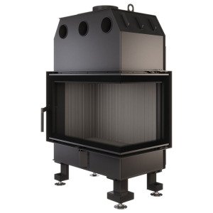 Каминная топка угловая SAVEN Energy 75х50х47R Black (15,1 kW) ECO. Фото 8